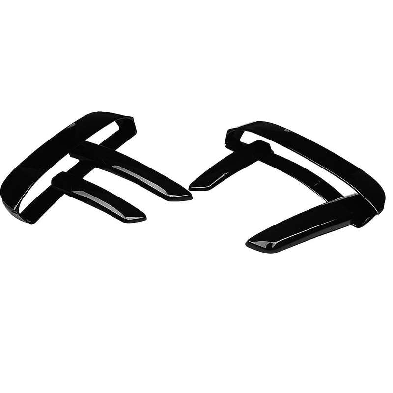 6Pcs Front Fog Lamp Cover Trim for 5 2017-2018 Black ABS Plastic Fog Lamp Trim