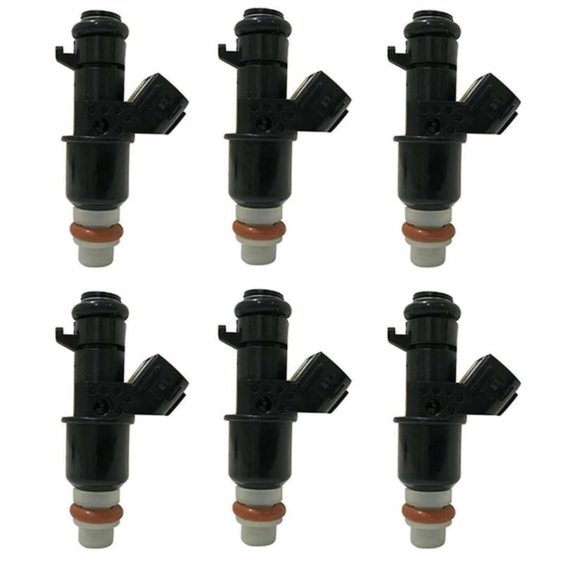 6pcs Fuel Injectors Nozzle 16450-rca-a01 for Tl Accord Pilot 8 Holes 2003-2007