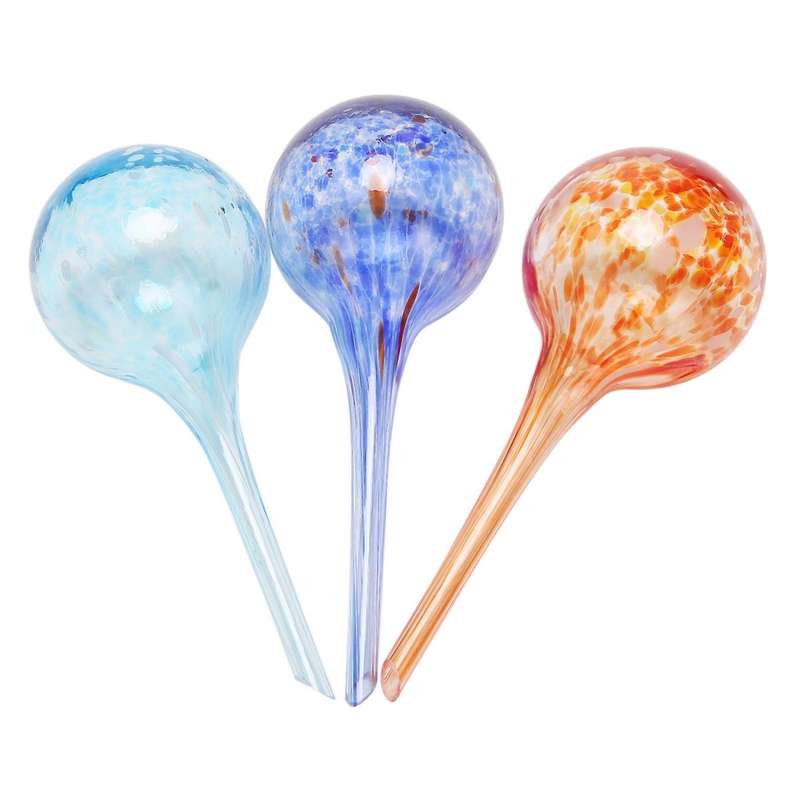6pcs Glass Watering Globes, Automatic Drippers Waterers Dripping Equipment for Indoor Outdoor Garde