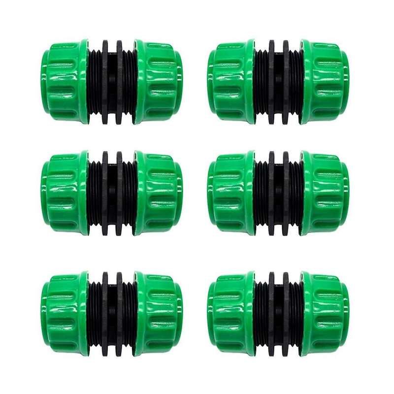 6Pcs Hose Repair Connector Extender for Join 1/2 Inch Garden Hose Pipe Quick Repair Connection Garde