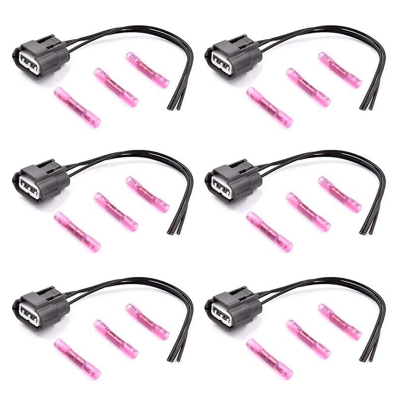 6pcs Ignition Coil Wire Harness Plug for Frontier Altima 224488h311,224488h315,1415090,224488h315,6