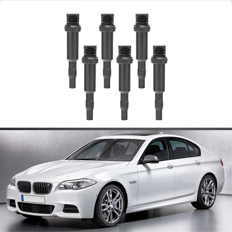 6PCS Ignition Coils 0221504470 12137594937 12137571643 for 325i 328i 335 525 528 530 535