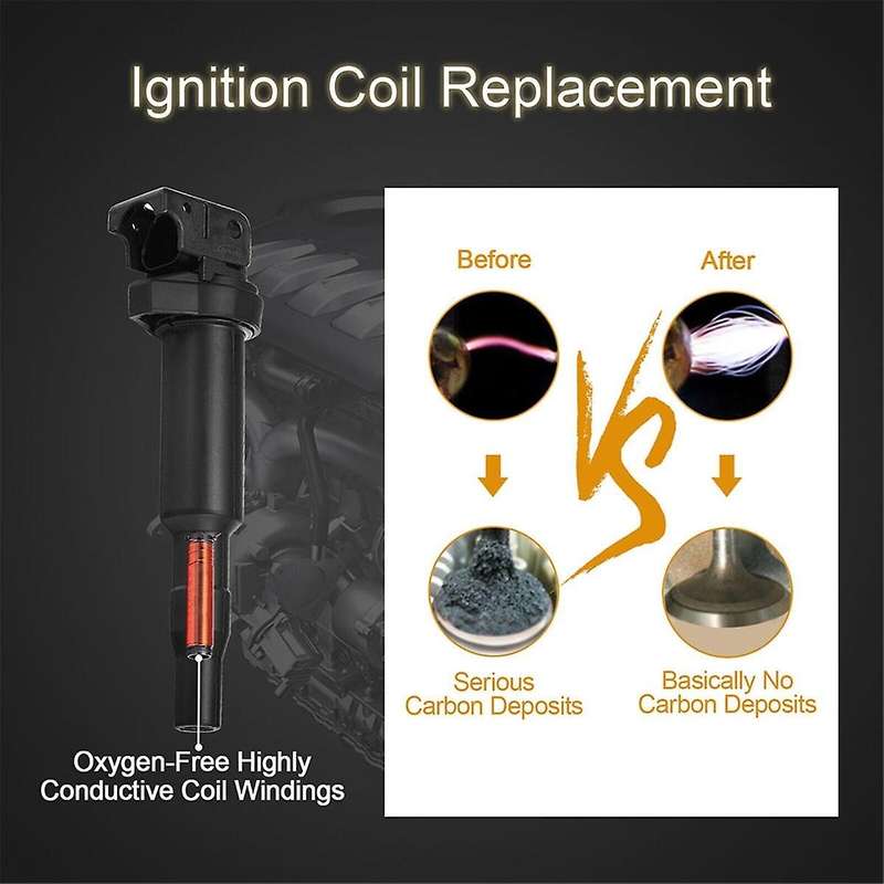 6PCS Ignition Coils 0221504470 12137594937 12137571643 for 325i 328i 335 525 528 530 535