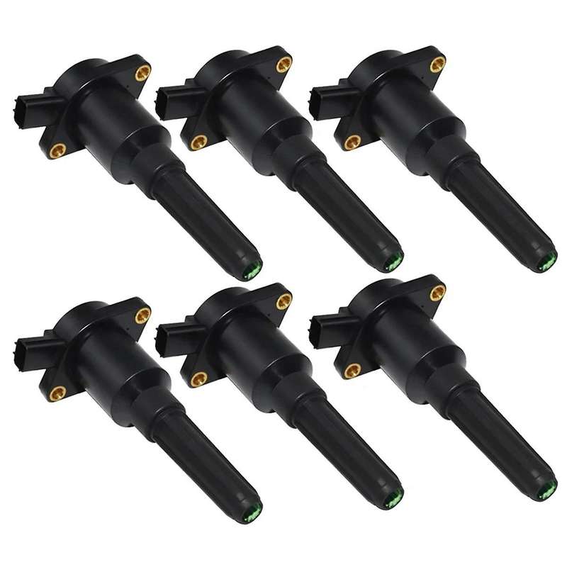 6Pcs Ignition Coil High Voltage Pack Automotive for XJ6/ 97-95 L6-4.0L LHE1510AB 44430036 6033236