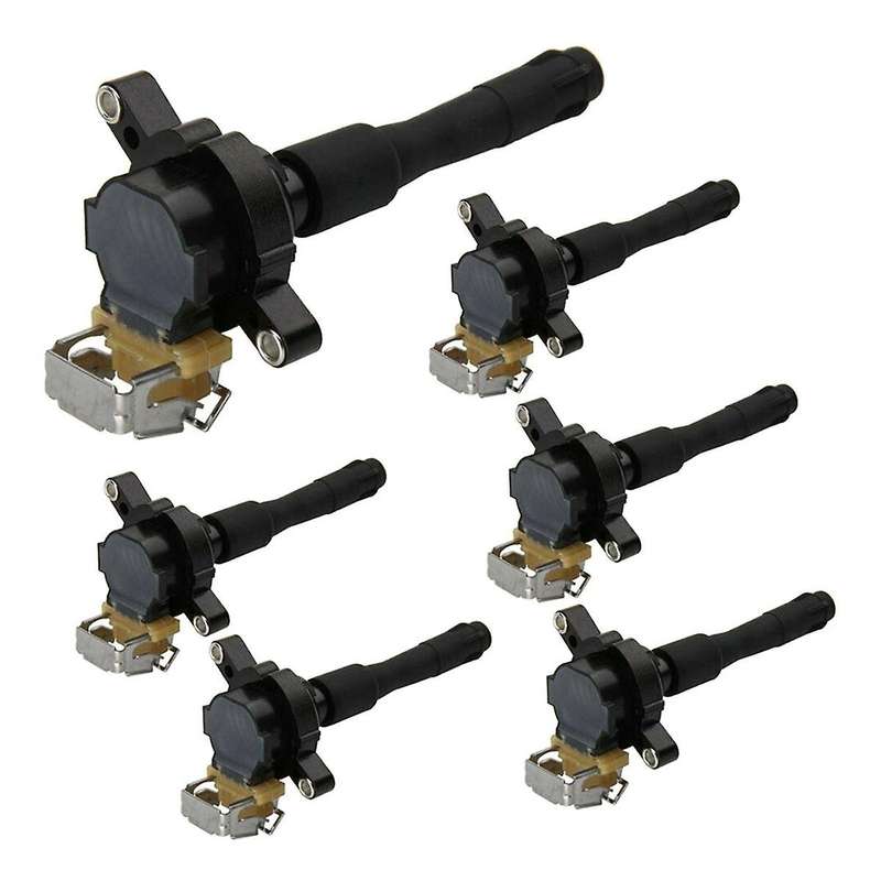 6pcs Ignition Coils 12131748018 Uf354 Uf300 for 323i 325ci E46 E39 X5 E36 325 330 V6