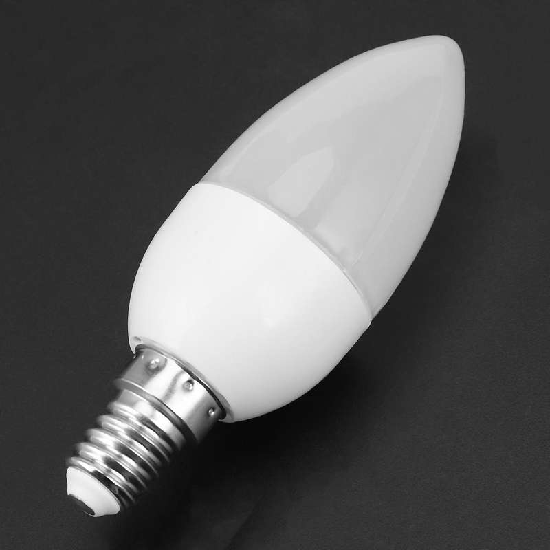 6pcs LED Lamps Candle Light Bulbs Candlesticks 2700K AC220-240V, E14 470LM 3W Cool White