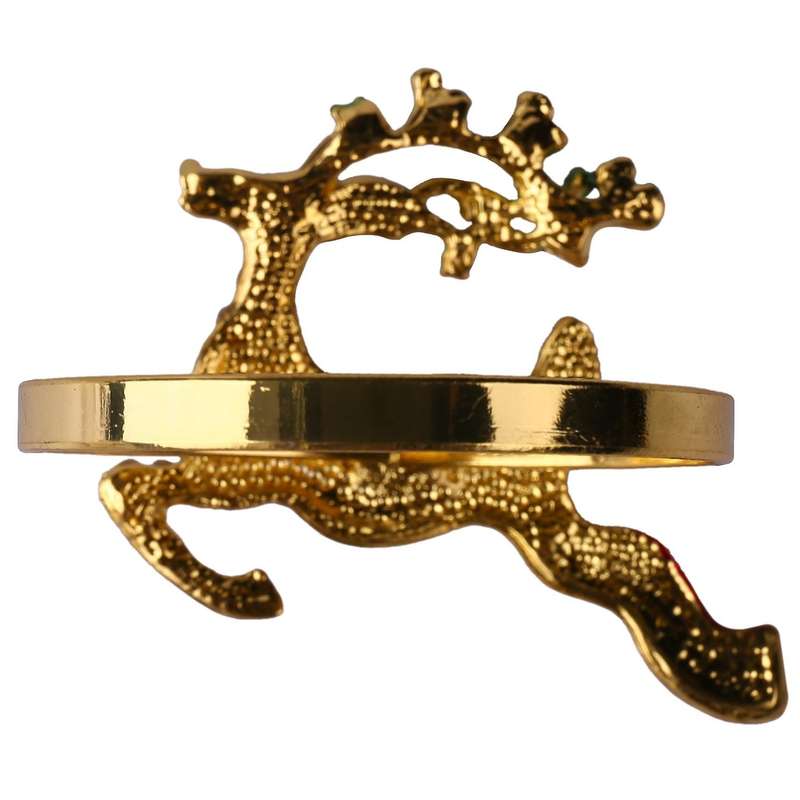 6pcs Metal Colored Christmas Napkin Ring Wedding Banquet Hotel Table Supplies