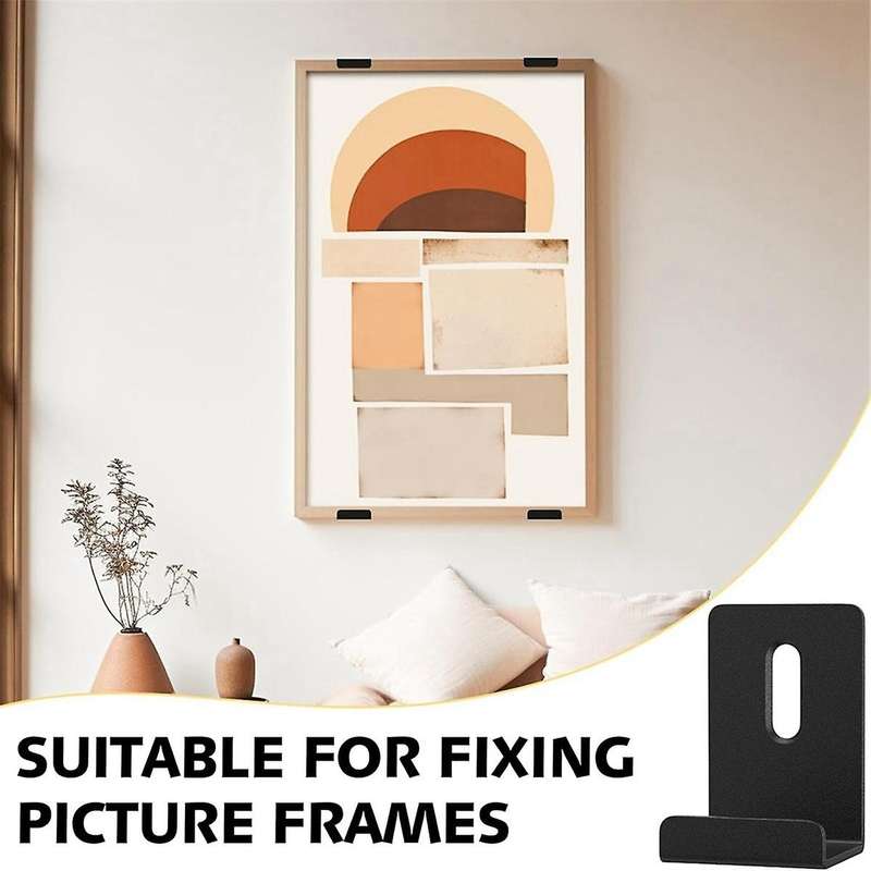 6Pcs Metal Mirror Clips 3/4 Wide Channel Mirror Hanger Clip Large Heavy Retainer Clips for Mirrors