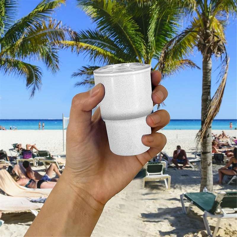 6PCS Mini 3oz Tumbler Shot Glass with Straw and Lids , Sublimation Double Layer Shot Glasses Set for