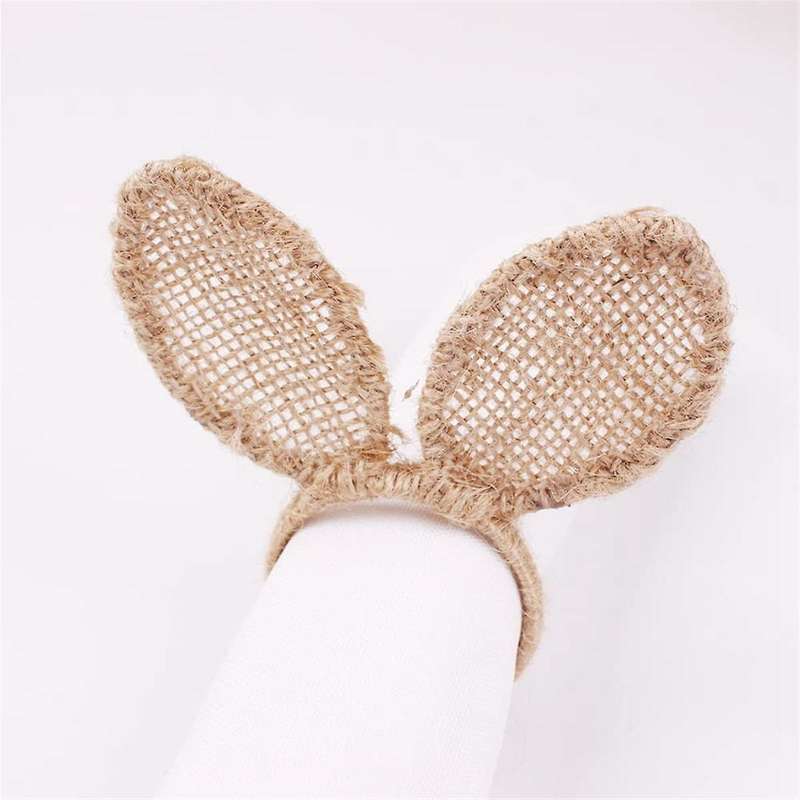 6PCS Napkin Rings Easter Napkin Rings Holder Napkin Rings Buckles Dining Table Setting Decor