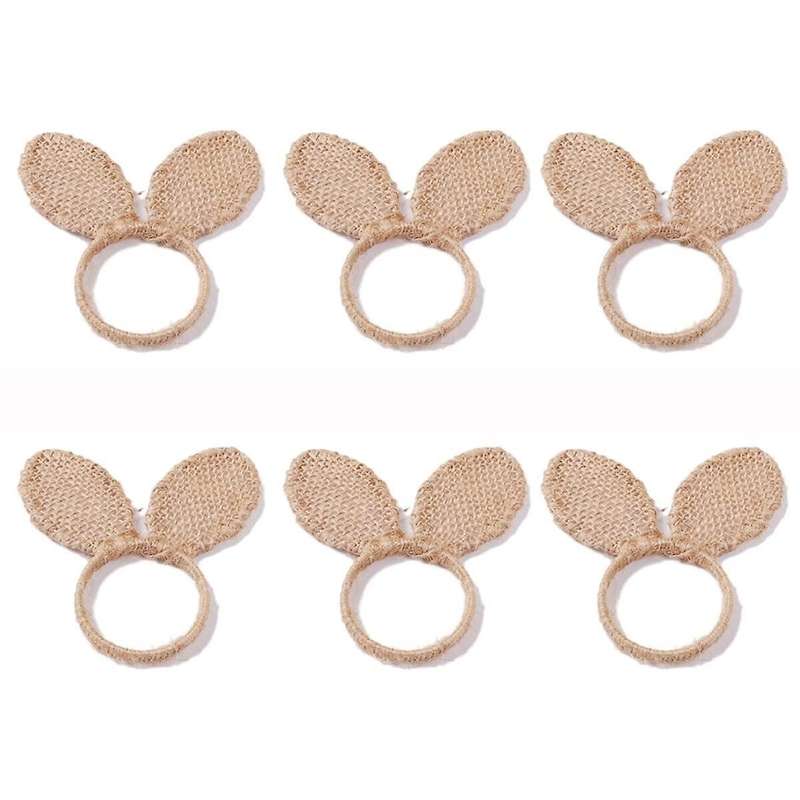 6PCS Napkin Rings Easter Napkin Rings Holder Napkin Rings Buckles Dining Table Setting Decor