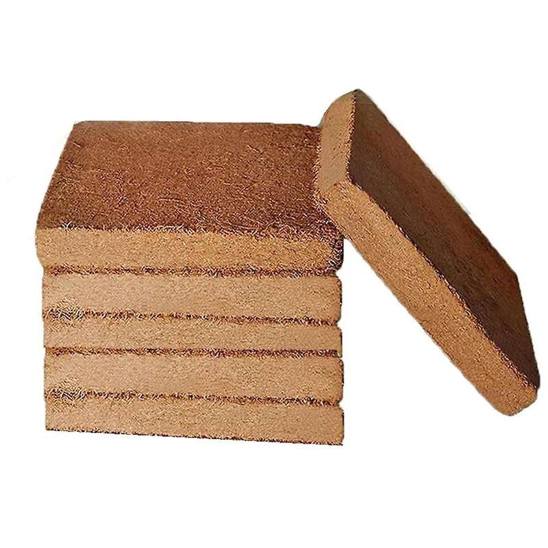 6pcs Organic Coconut Fiber for Plants, Organic Coconut Bricks, Natural Organic Compressed Coconut