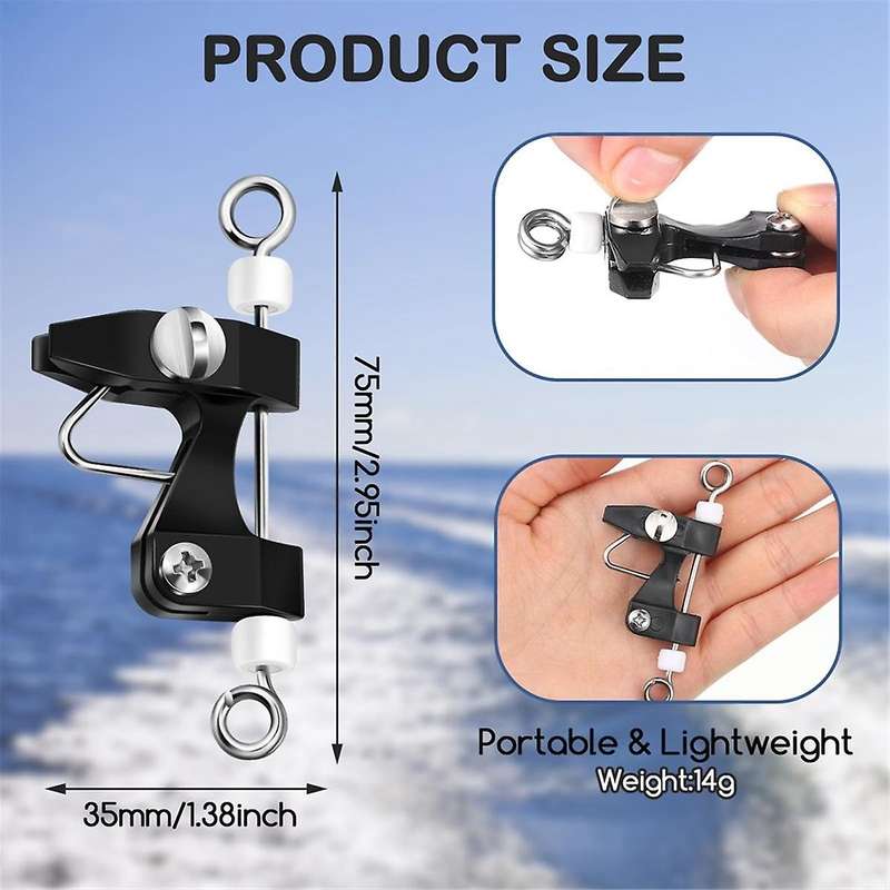 6Pcs Outrigger Release Clips Downrigger Release Clips with Adjustable Tension Planer Board Clips Do
