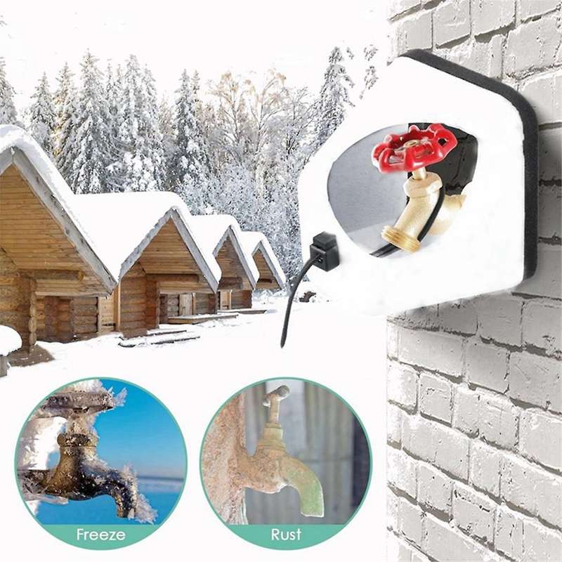 6pcs Outdoor Faucet Covers Spigot Cover for Winter Plastic Faucet Covers for Freeze Protection with