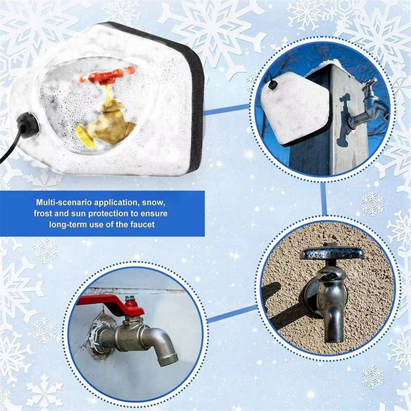 6pcs Outdoor Faucet Covers Spigot Cover for Winter Plastic Faucet Covers for Freeze Protection with