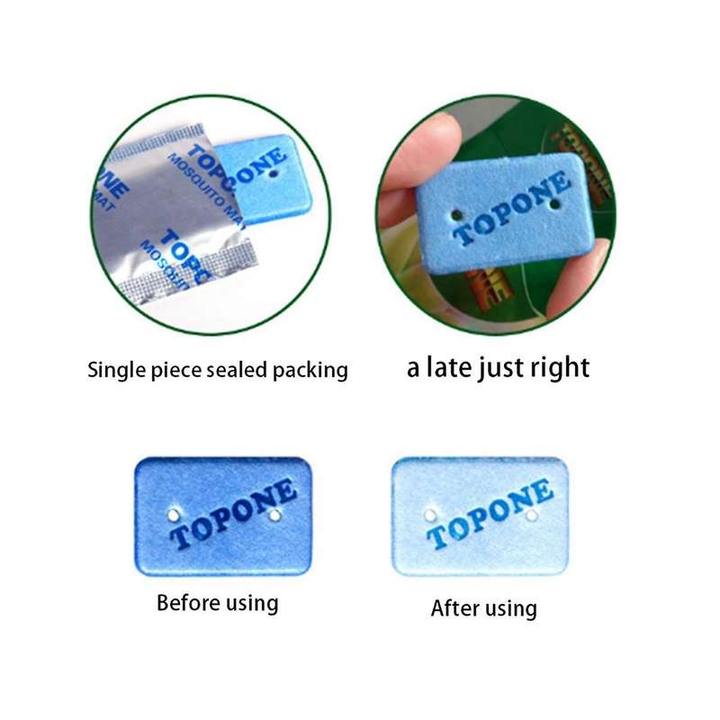 6pcs Portable Mosquito Repellent Heating Electric Mosquito Repellent Outdoor Camping Anti-mosquito
