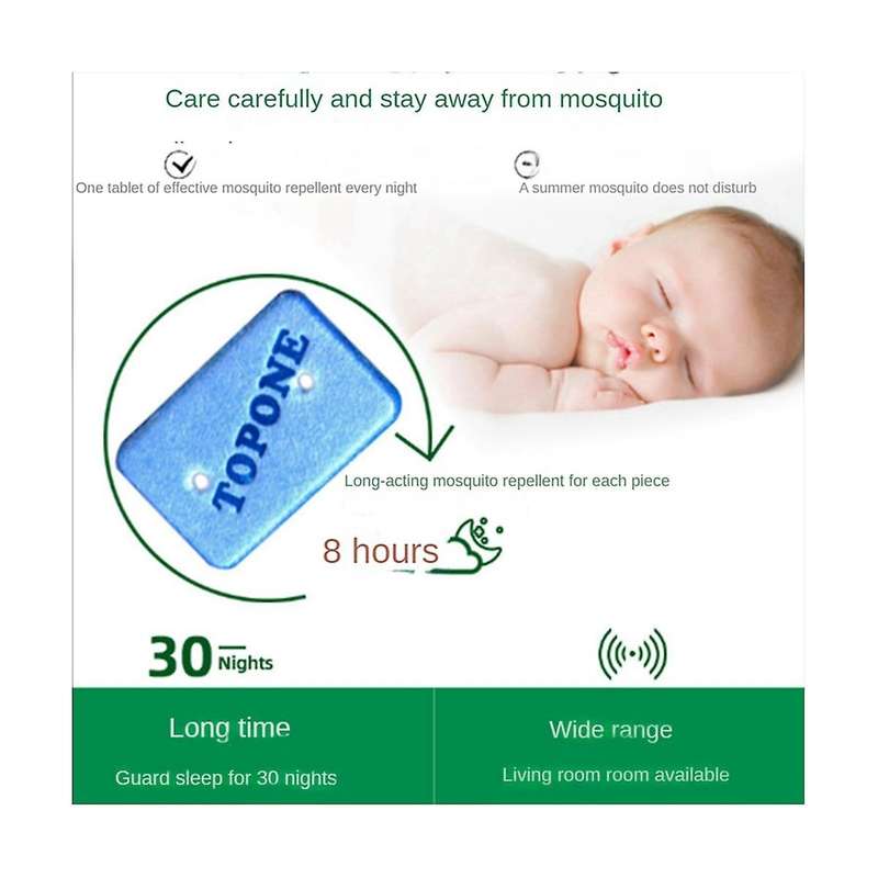 6pcs Portable Mosquito Repellent Heating Electric Mosquito Repellent Outdoor Camping Anti-mosquito