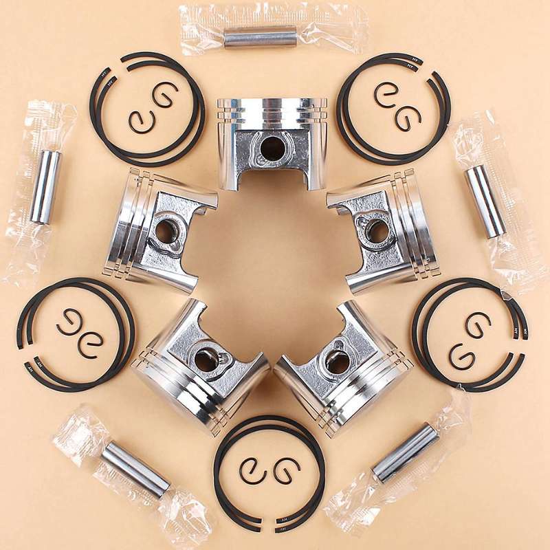 6PCS Piston Pin Ring Kit is Suitable for 017 MS170 MS170C MS 170 Replacement Chain Saw Engine Motor