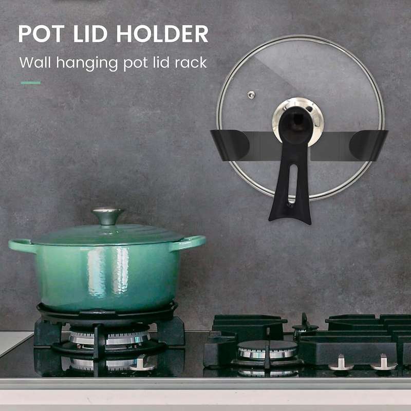 6Pcs Pot Rack Kitchen Storage Rack Spoon Rack Free Hole Wall Hanging Portable Cooking Storage Kitch
