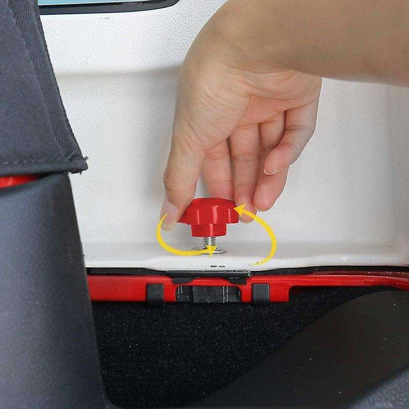 6Pcs Red Hardtop Quick Removal Bolts Thumb Screws for Wrangler 1995-2020 YJ TJ JK JKU JL 2 4 Door Ac