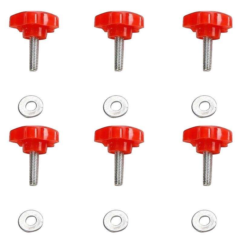 6Pcs Red Hardtop Quick Removal Bolts Thumb Screws for Wrangler 1995-2020 YJ TJ JK JKU JL 2 4 Door Ac