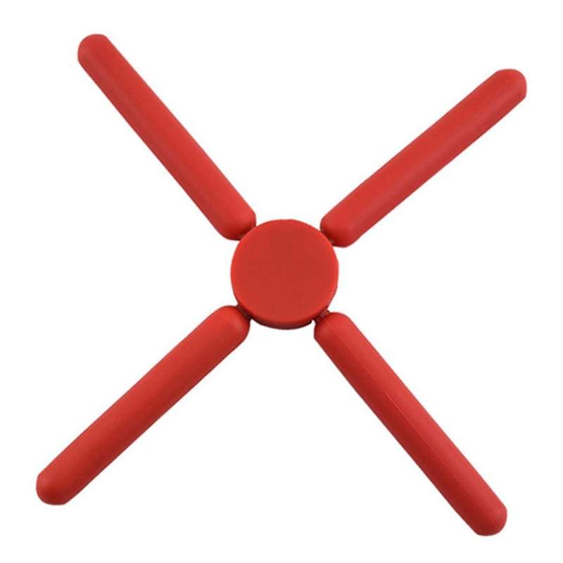 6pcs Silicone Heat Resistant Pads Foldable Non- Pot Pan Mat Holder Dining Table Placemat for Kitchen