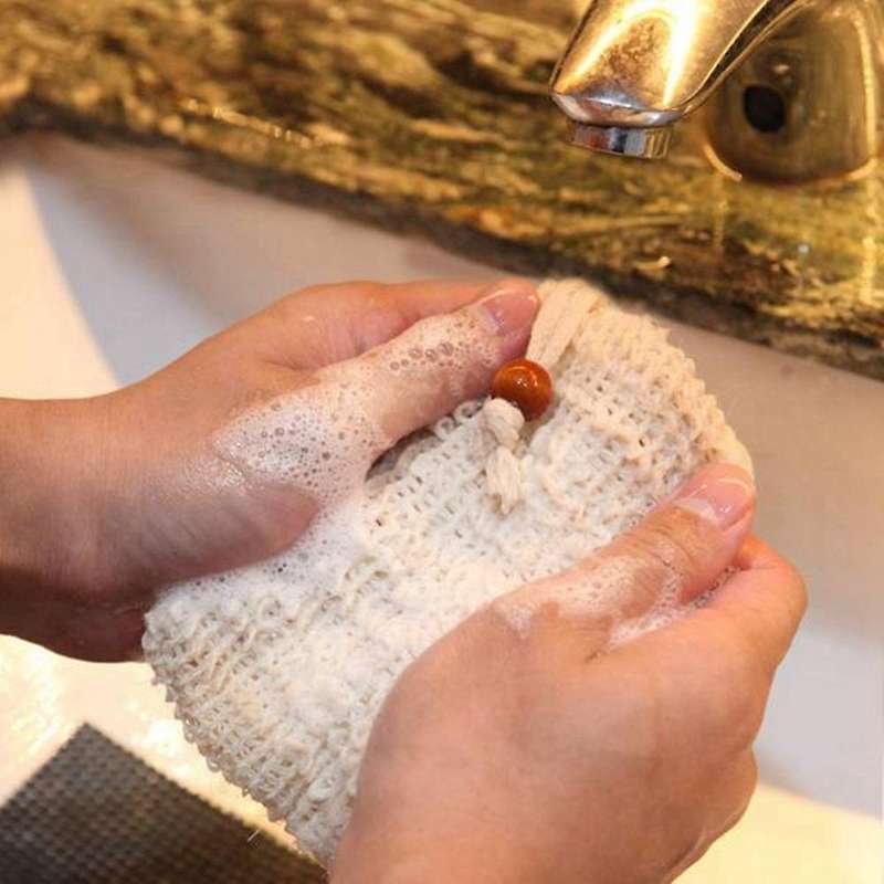 6Pcs Soap Foaming Net Soap Mesh Bubble Mesh Bag Soap Saver Net Mesh Bag Dispenser Bathroom Shower Ac