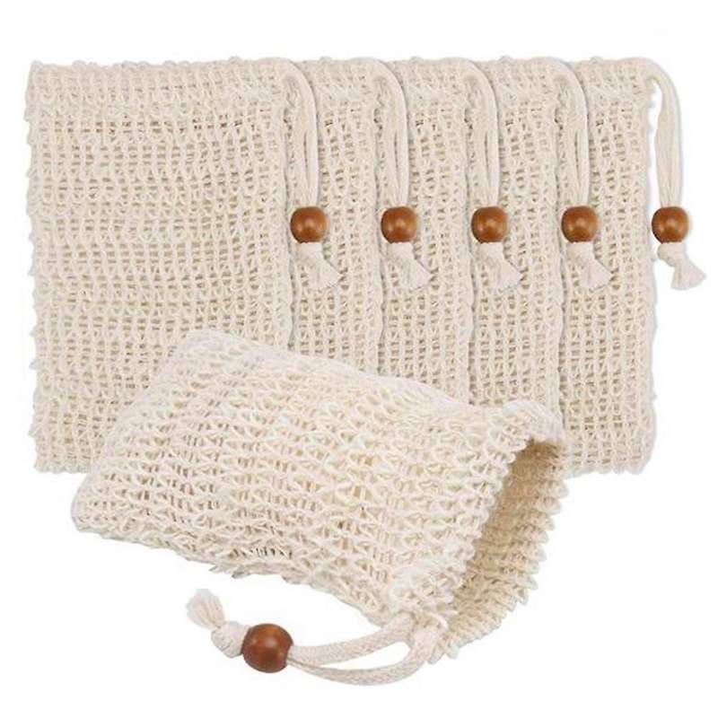 6Pcs Soap Foaming Net Soap Mesh Bubble Mesh Bag Soap Saver Net Mesh Bag Dispenser Bathroom Shower Ac