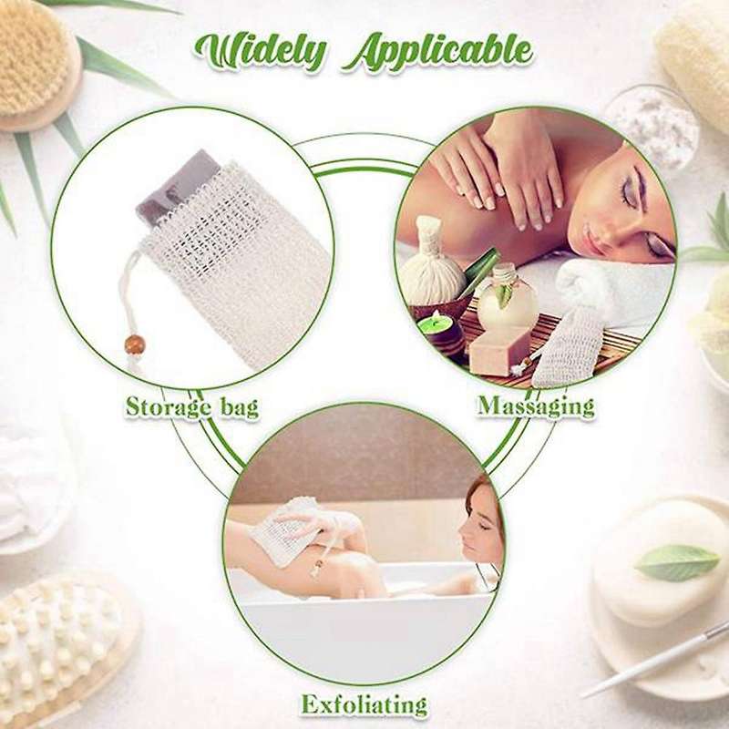 6Pcs Soap Foaming Net Soap Mesh Bubble Mesh Bag Soap Saver Net Mesh Bag Dispenser Bathroom Shower Ac