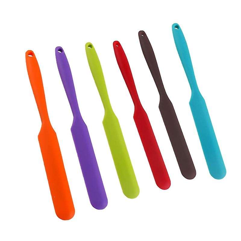 6Pcs Silicone Spatula Set, Heat-Resistant Non-Stick Flexible Spatula Rubber Butter Cake Cream Spatul