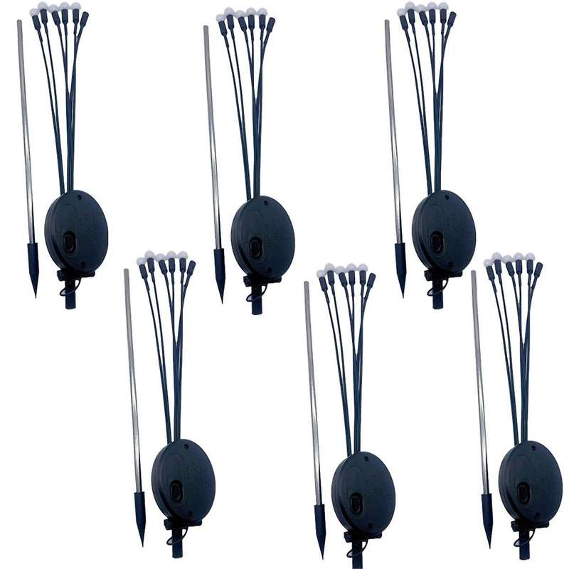 6pcs Solar Firefly Lights, Garden Lights, Outdoor Waterproof Lawn Lights, Garden Landscape Decoratio