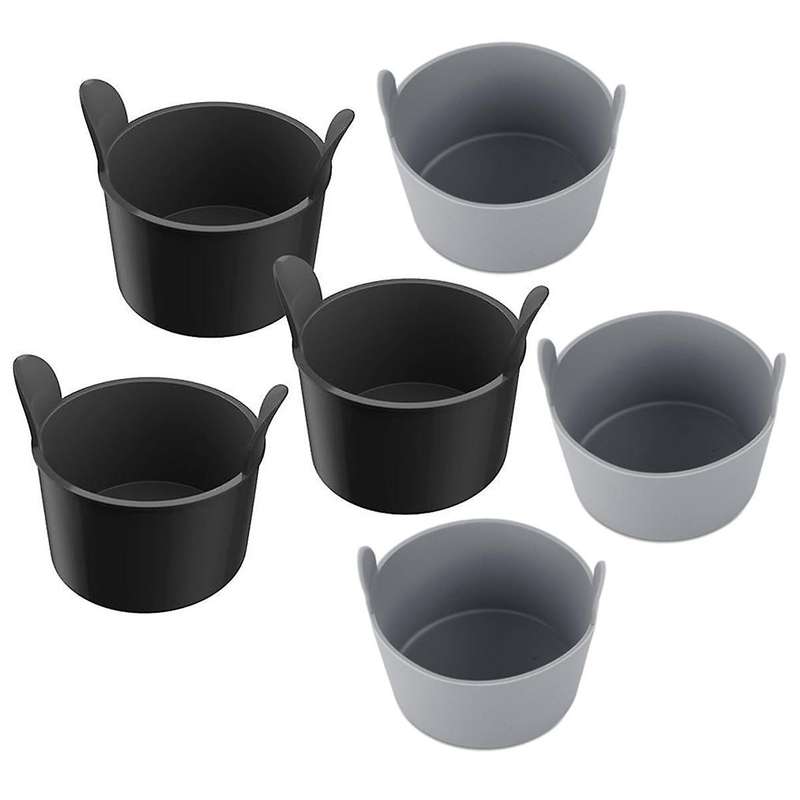 6pcs Silicone Egg Mold for Air Fryer Non Stick Silicone Ramekins for Air Fryer Egg Cup for Baking Co