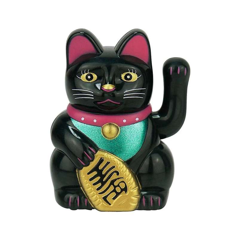 6pcs Solar Powered Automatic Waving Cat Beckoning Fortune Cat for Office Decor Car Ornament Home Dec