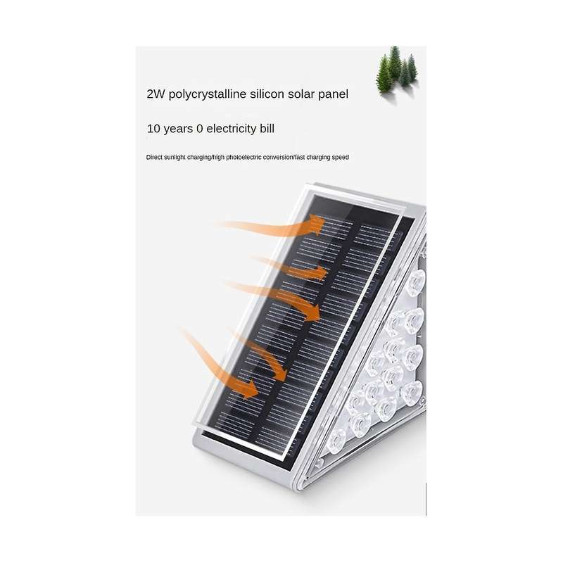 6PCS Solar Step Lights IP67 Outdoor Waterproof Stairs Lighting Security Wall Lamp Warm White for Ga