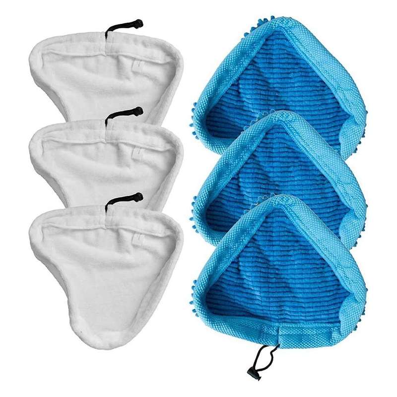 6pcs Steam Mop Pads S86--cc S7 H20 Hd H20x5 Vilelda Stm01 Genie Neo Fits Most Steam Mop