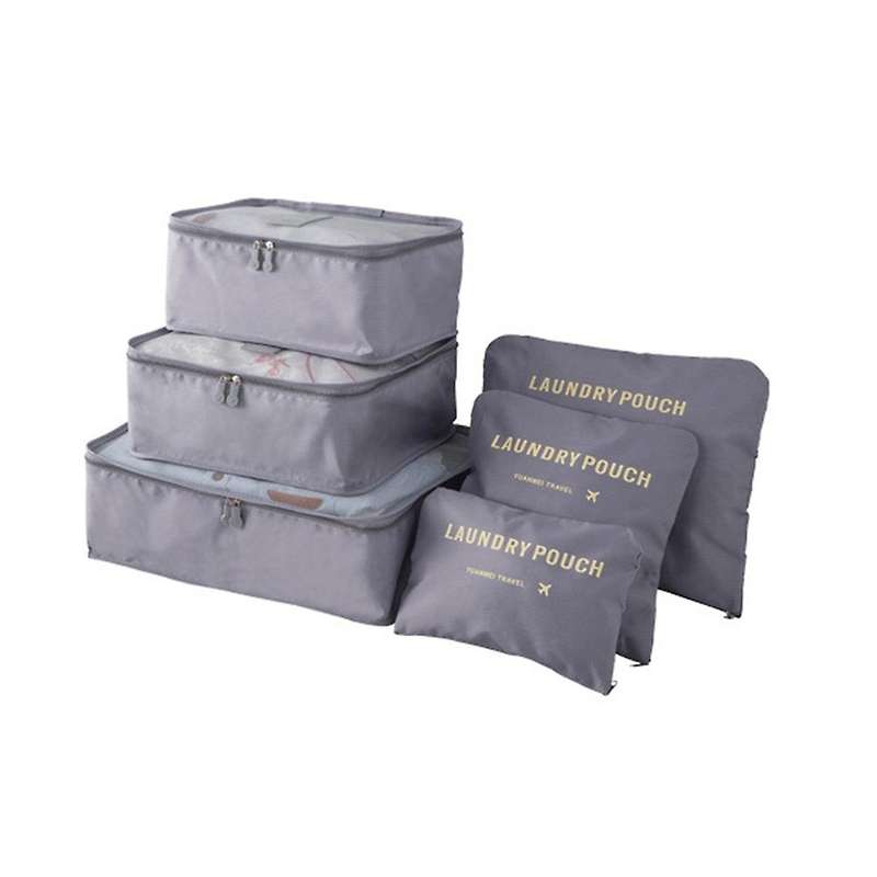 6PCS Travel Storage Bag Set for Clothes Tidy Organizer Wardrobe Suitcase Pouch Travel Organizer Bag