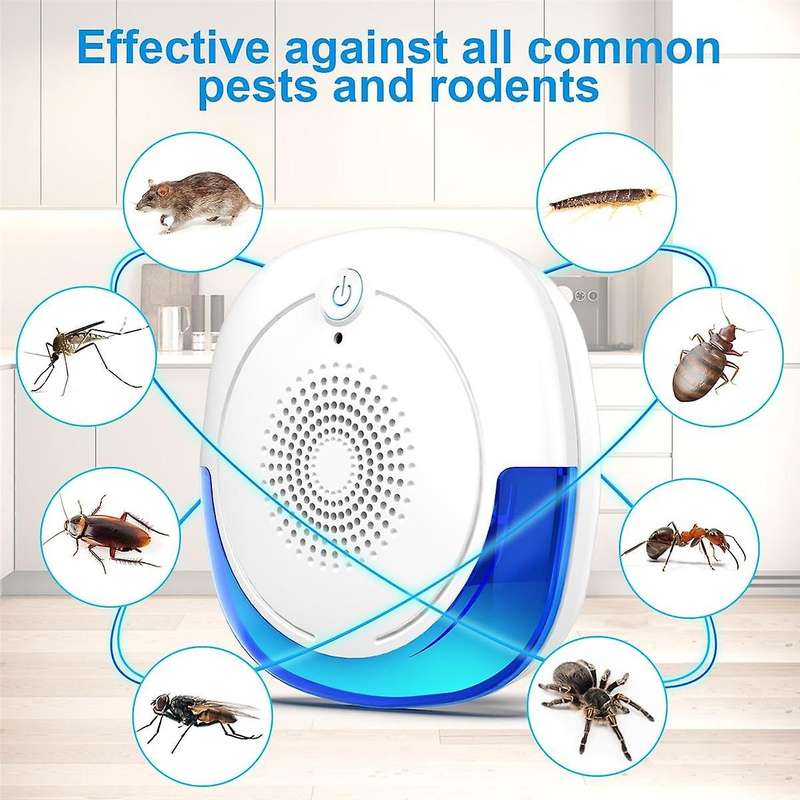 6PCS Ultrasonic Repeller, Indoor Mosquito Repellent for Rodent, Roach, Mouse, Bugs,Spider for House