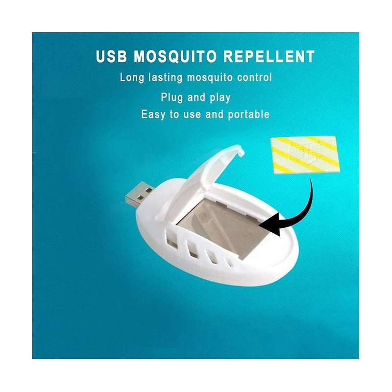 6pcs Usb Portable Mosquito Electric Fly Repellent Mosquito Repellent Incense Outdoor