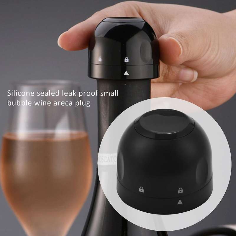 6pcs Vacuum Red Wine Bottle Cap Stopper Silicone Sealed Champagne Bottle Stopper Vacuum Freshness W