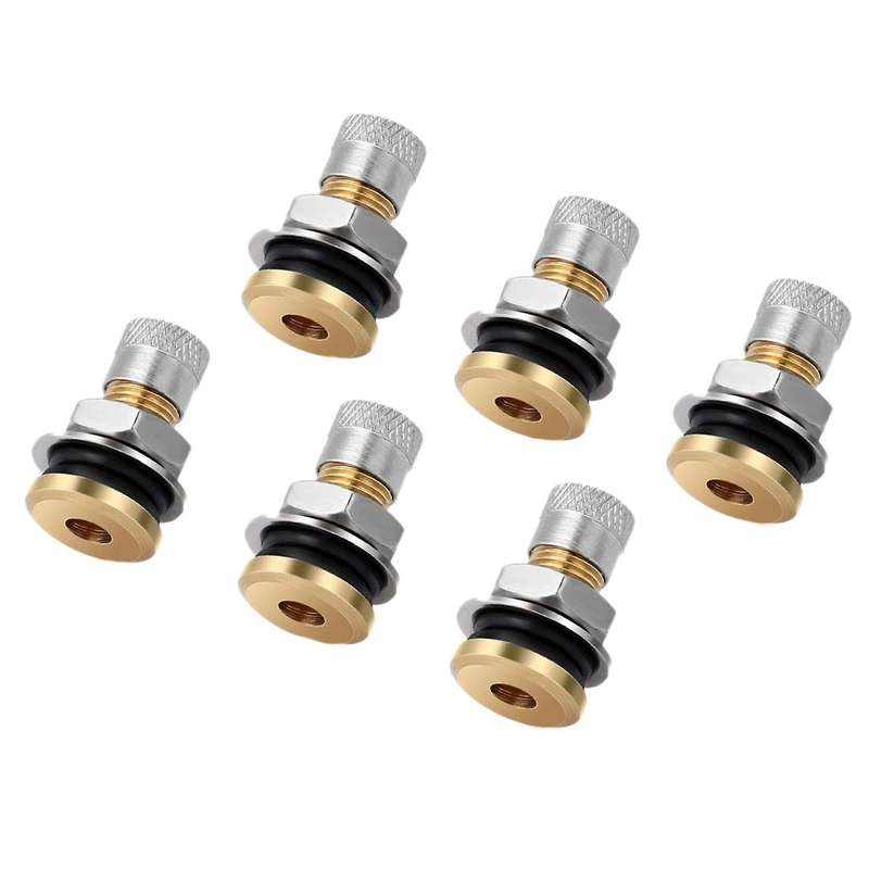 6Pcs Universal Car Fuel Gas Can Vent Caps Stainless Steel Gas Can Replacement Vent Plug Gas Jug Vent