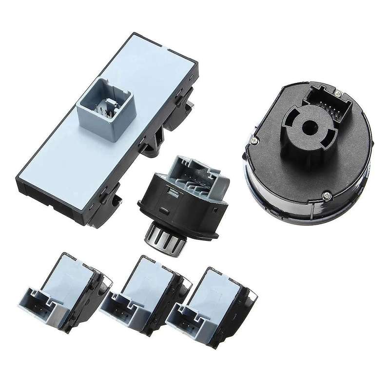 6Pcs Window Mirror Headlight Switch Set 5ND 959 565A 5ND 959 857 5ND941431B for Golf MK5 6 MK5 B6