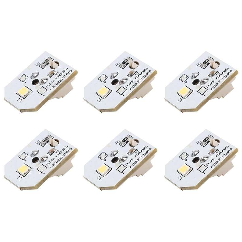 6PCS WR55X11132 Refrigerator LED Light for Refrigerator WR55X25754 WR55X26486 WR55X30602 EAP12172918