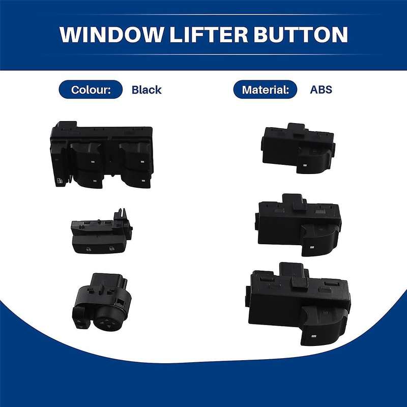 6Pcs/Set Front Left Right Power Window Lifter Button Door Lock Mirror Control Switch for