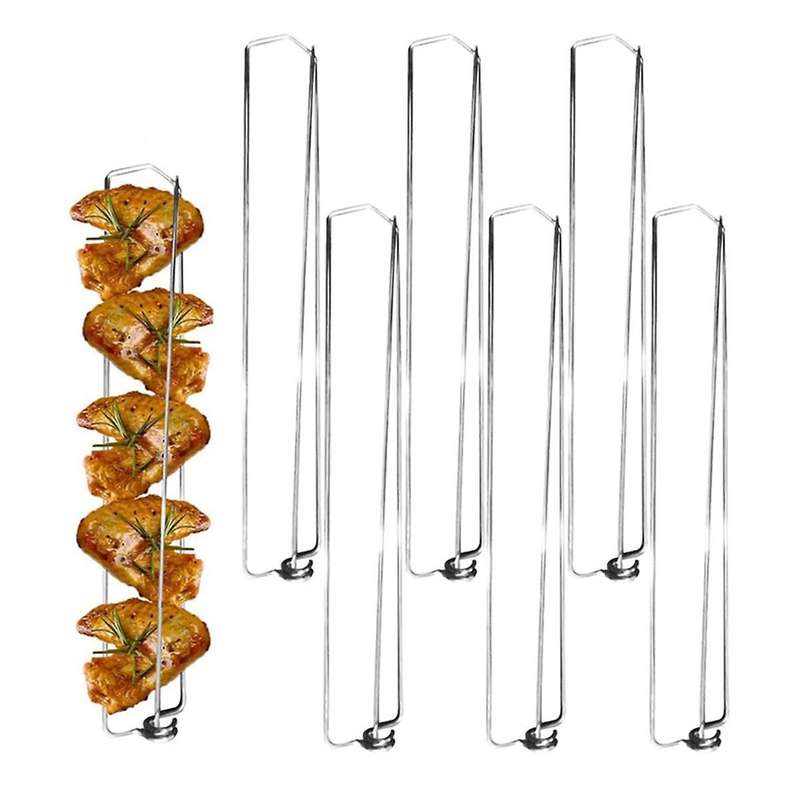 6-Piece Chicken Wing Grill, Track Rail Chicken Wing Grill, Chicken Wing Grill, Grill Tools