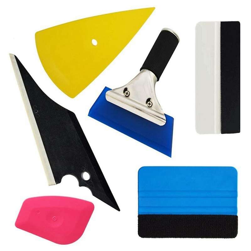 6-piece Car Film Tool Window Kit Packaging Tool Window Scraper Self-adhesive Paper and Wallpaper
