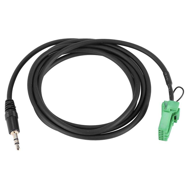 6pin Green Connector Stereo 3.5mm Jack Audio Aux-in Mp3 Cable Wire for Honda Jazz Fit 2002-2006