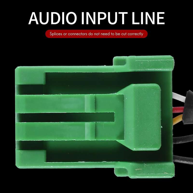 6pin Green Connector Stereo 3.5mm Jack Audio Aux-in Mp3 Cable Wire for Honda Jazz Fit 2002-2006