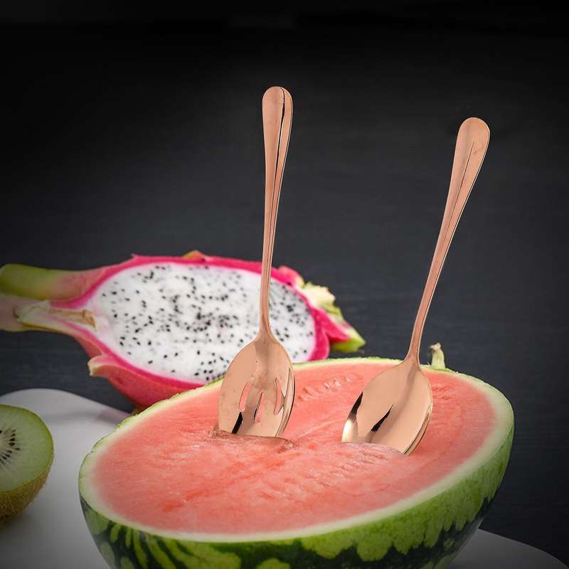 6-piece Serving Silverware Set, Serving Utensil Set,include Cake Server, Slotted Serving Spoon