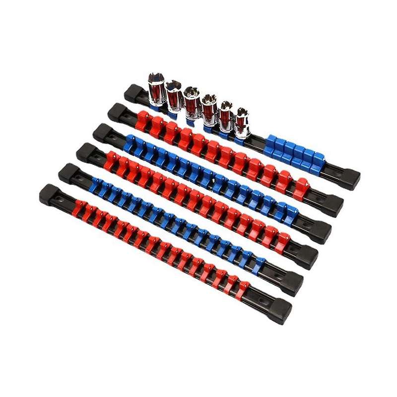6-piece Sleeve Rack Sleeve Induction Finishing Trumpet Tool Sleeve Rack 1/4 3/8 1/2 Storage Mountab