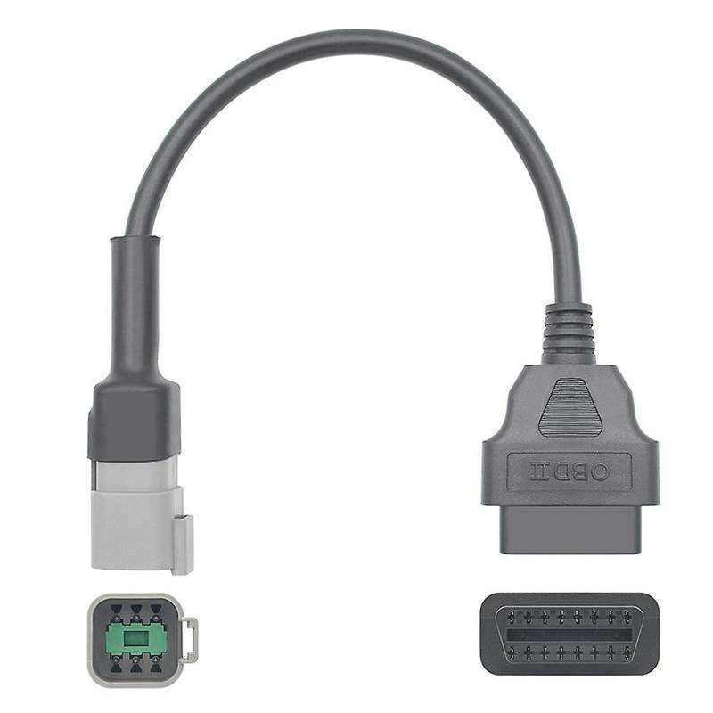 6pin to 16pin Diagnostic Obd2 Cable Adapter, Obdii Scanner Replacement for Can Am Atv Utv Motorcycl